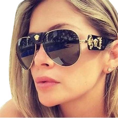 versace aviator sunglasses women new.